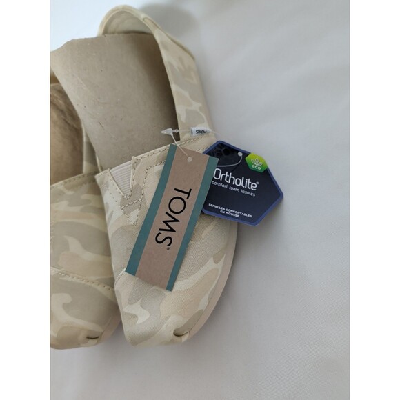 Women's TOMS Camouflage Shoes Alpargata 5.5 Ortholite Comfort Foam Insoles - Picture 10 of 10